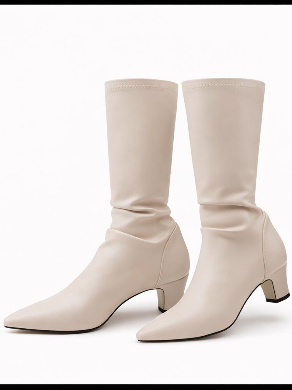 Women's Apricot-a  Ployurethane Toe Heel Cowgirl Boots with Pull Tabs